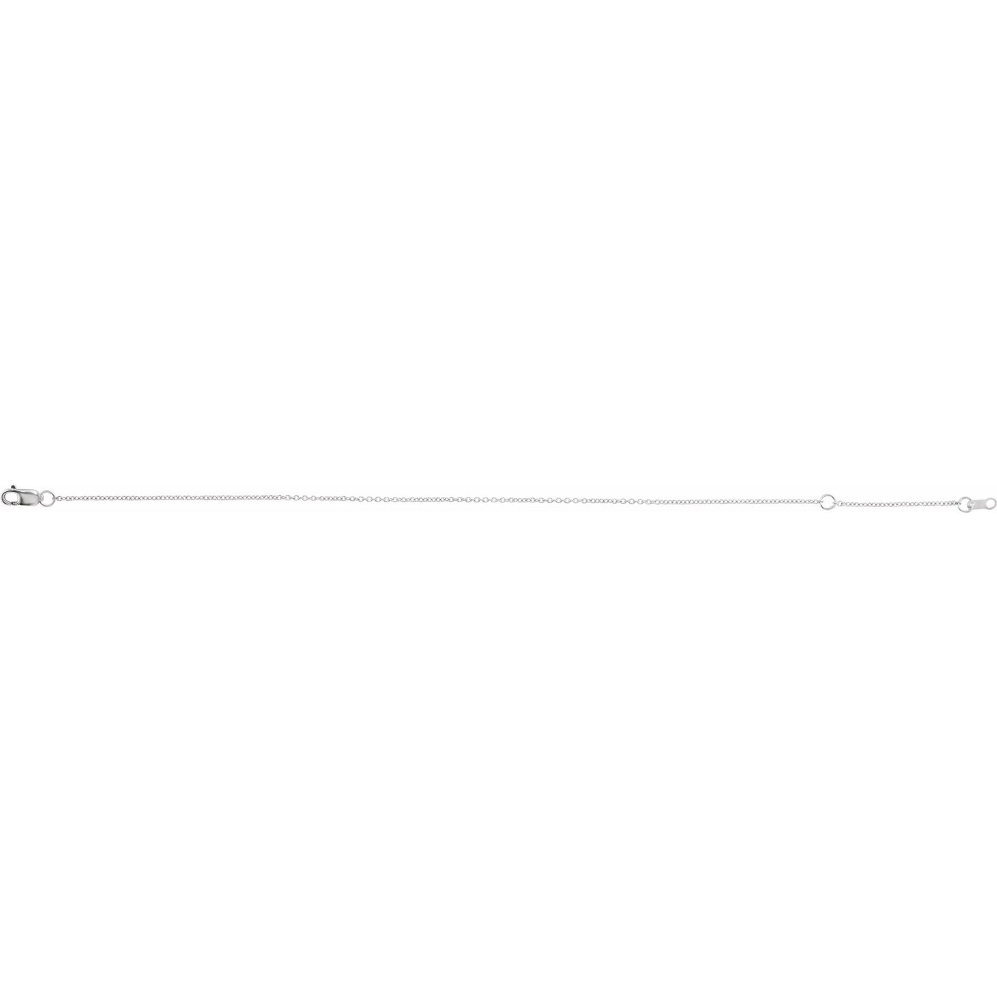 Polished Cable Chain Bracelet in Sterling Silver, 14k Yellow Gold, 14k White Gold, or Platinum